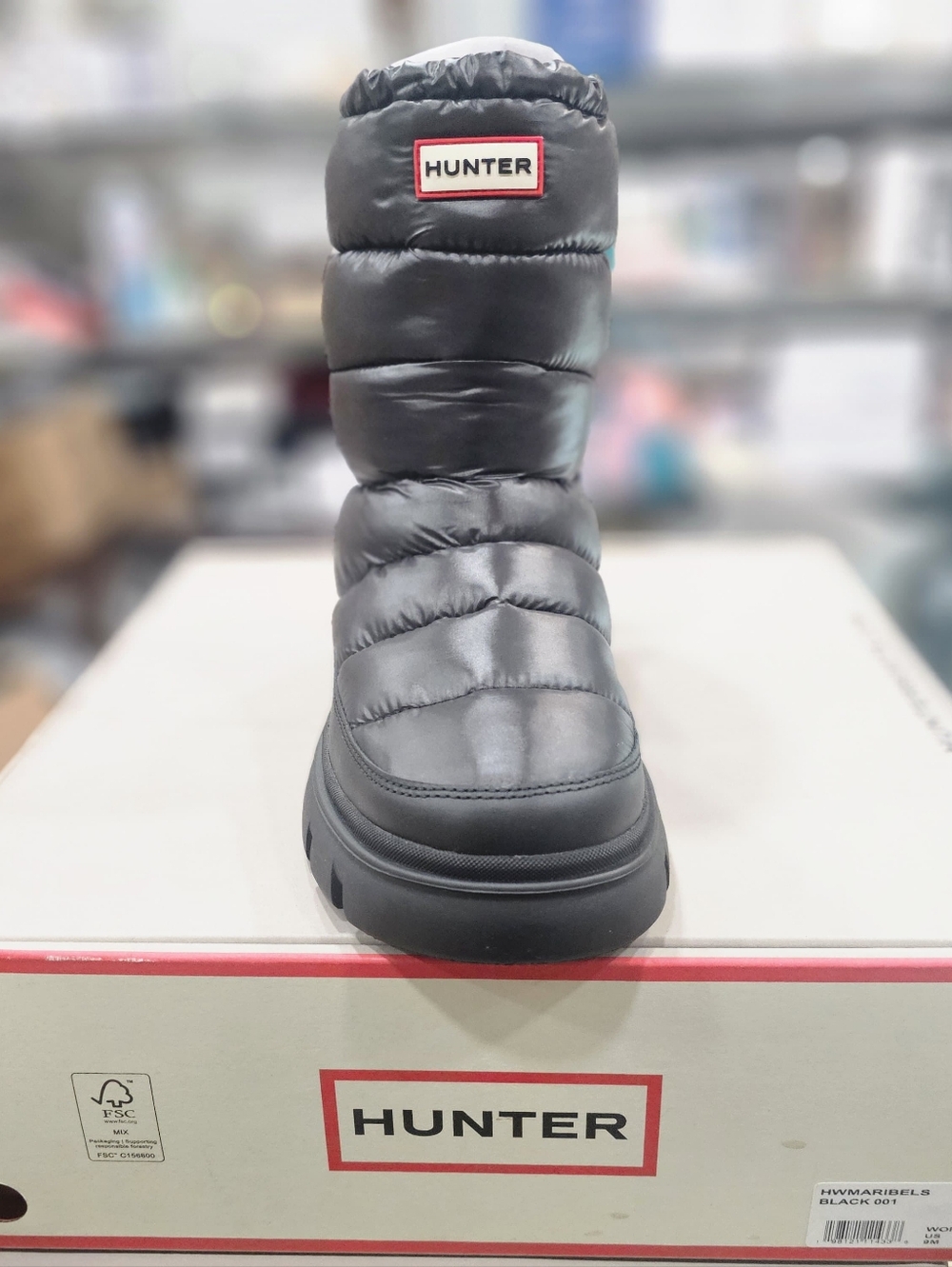 Hunter Women's Maribel Bootie/winter/Black 001/Size 9M/NWT - Picture 6 of 10